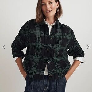 Madewell Flannel Boxy Shirt Jacket